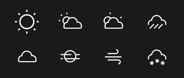 CodePen: SVG animated weather icons